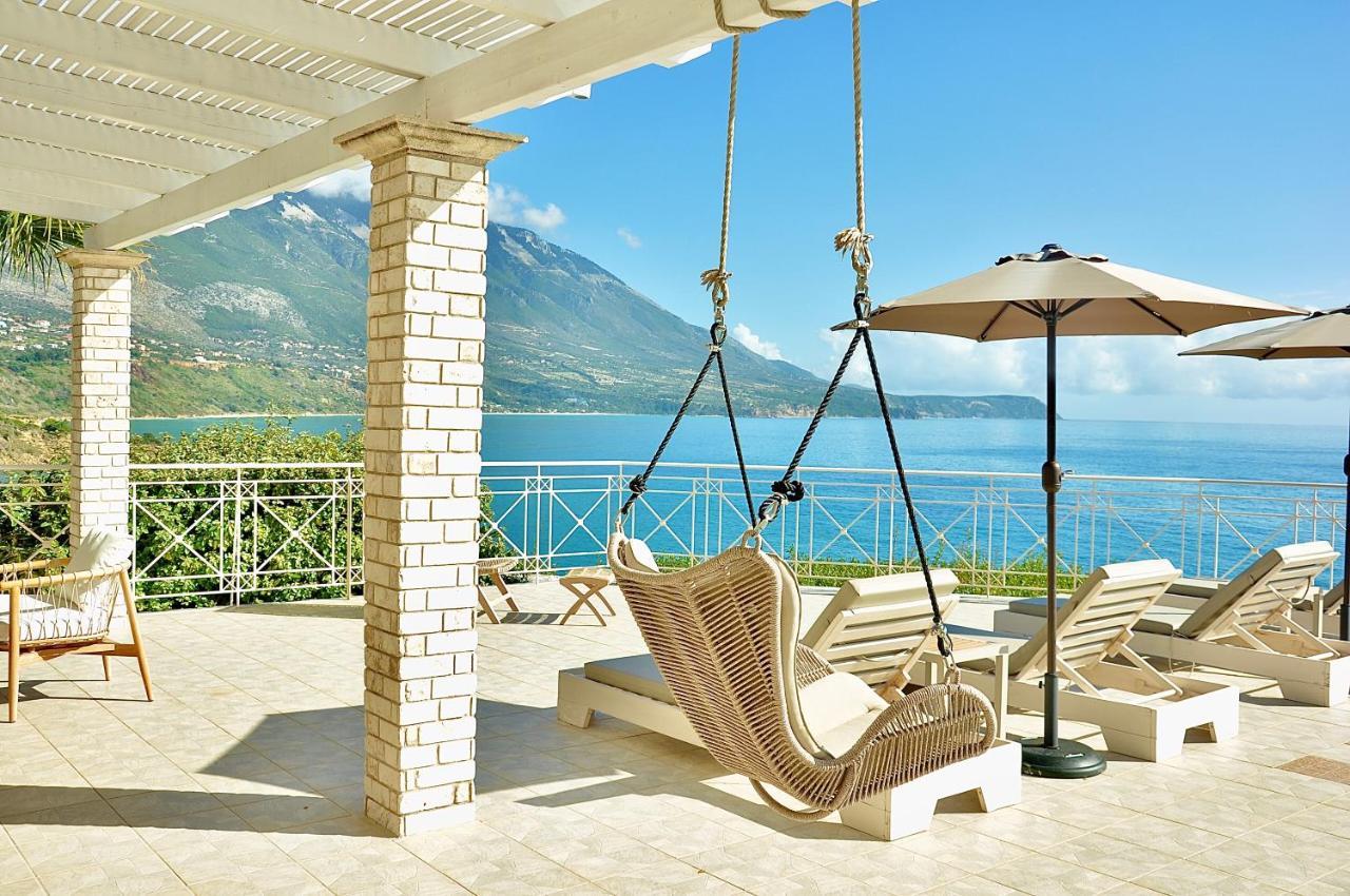 Stone Villa Kefaloniaprivatevillas Трапезаки Екстериор снимка