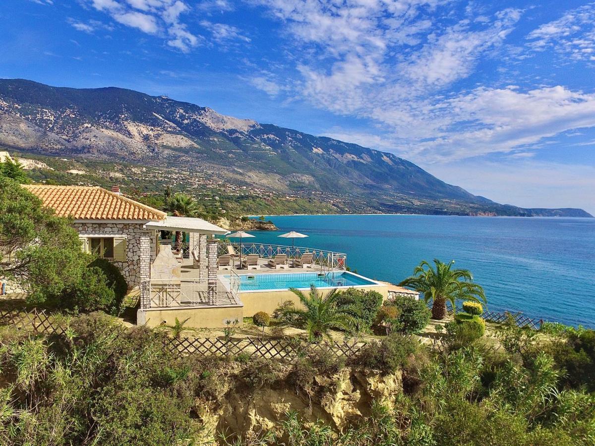 Stone Villa Kefaloniaprivatevillas Трапезаки Екстериор снимка