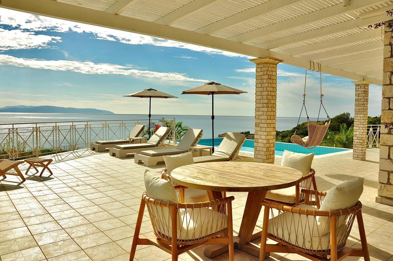 Stone Villa Kefaloniaprivatevillas Трапезаки Екстериор снимка