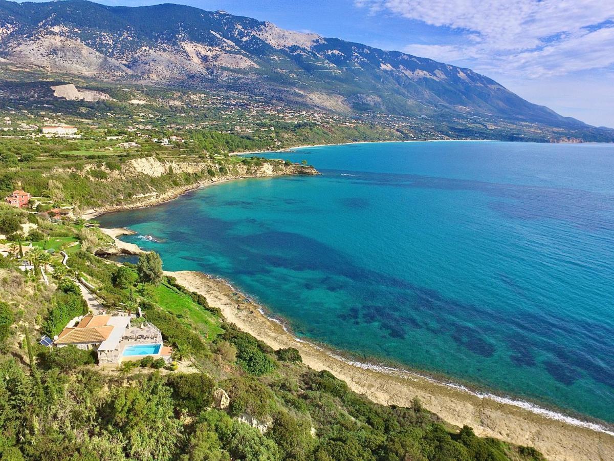 Stone Villa Kefaloniaprivatevillas Трапезаки Екстериор снимка