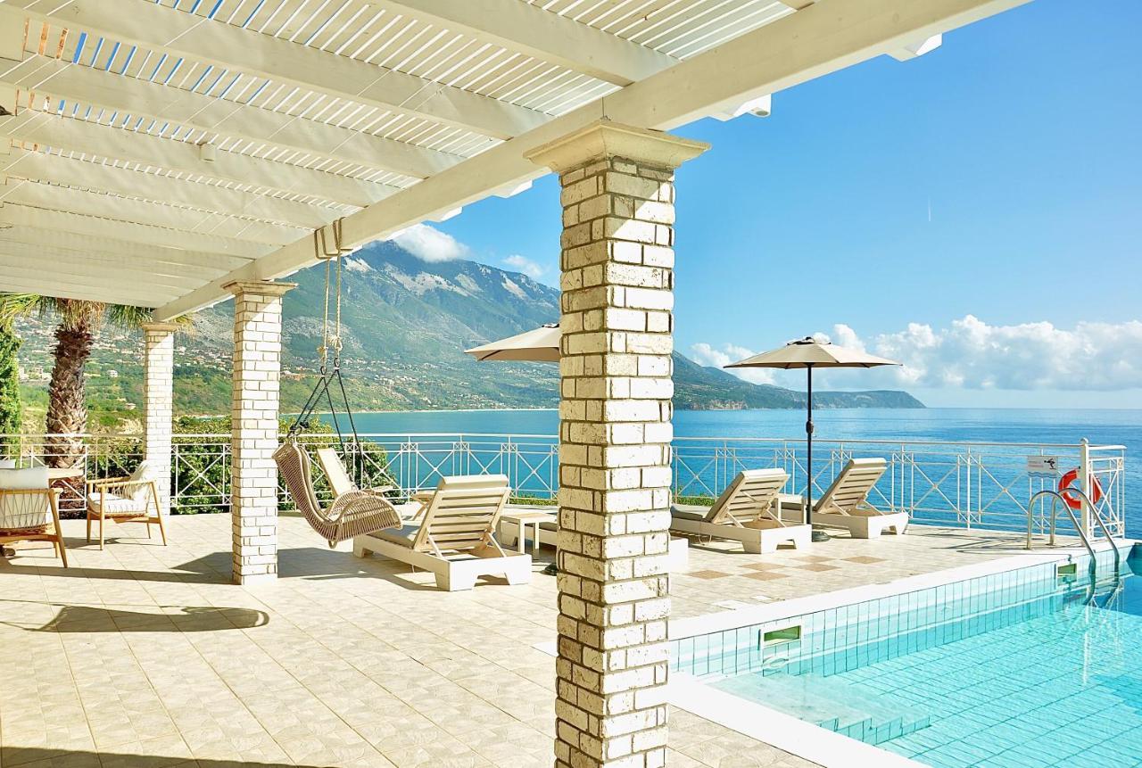 Stone Villa Kefaloniaprivatevillas Трапезаки Екстериор снимка