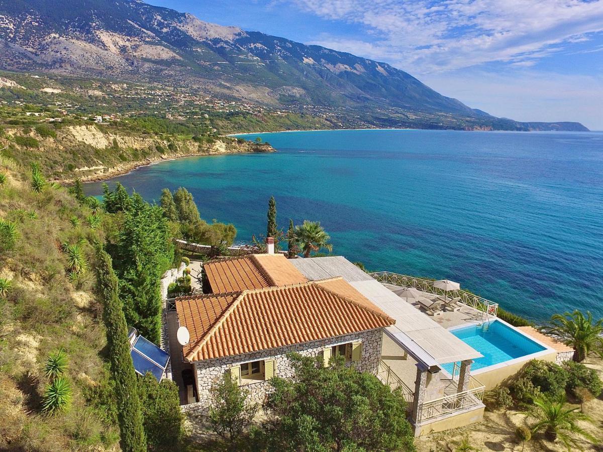 Stone Villa Kefaloniaprivatevillas Трапезаки Екстериор снимка